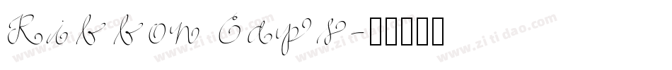 Ribbon Caps字体转换